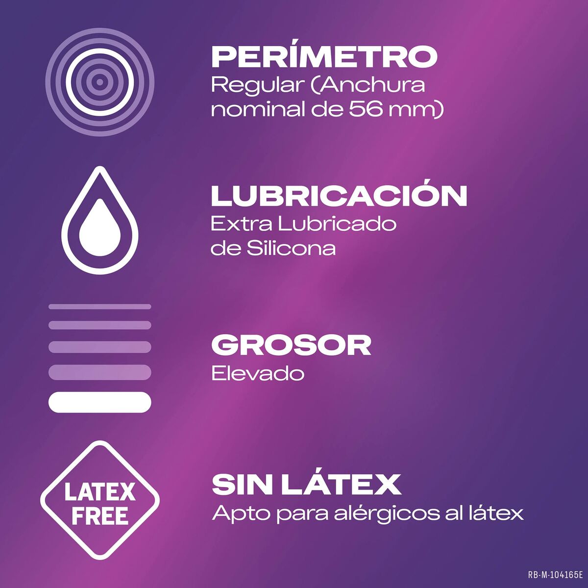 Preservativos Durex sin látex hipoalergénicos de polisopreno caja de 12 unidades