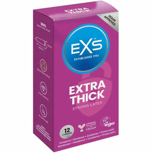 Preservativos EXS Extra Thick 12 unidades grosor extra látex natural envío discreto
