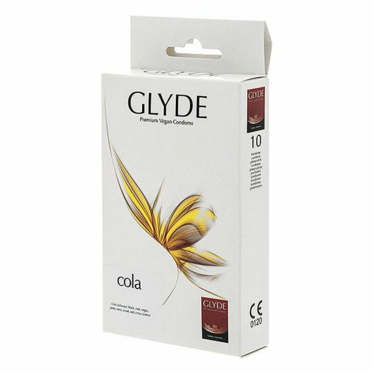 Preservativos Glyde Cola 18 cm 10 unidades con sabor a cola, látex natural, lubricados y con envío discreto