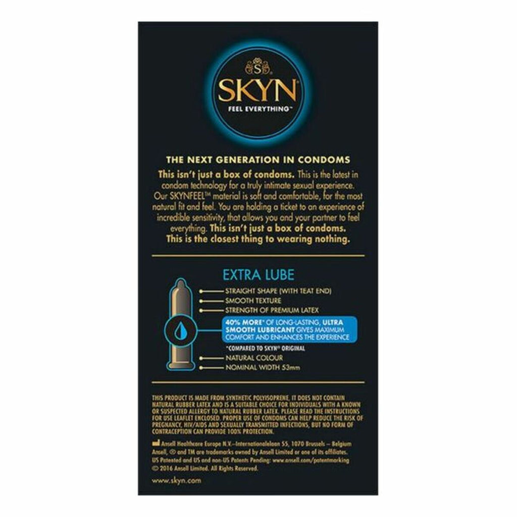 Preservativos Manix Skyn Extra Lube 10 unidades sin látex veganos extra lubricados envío discreto