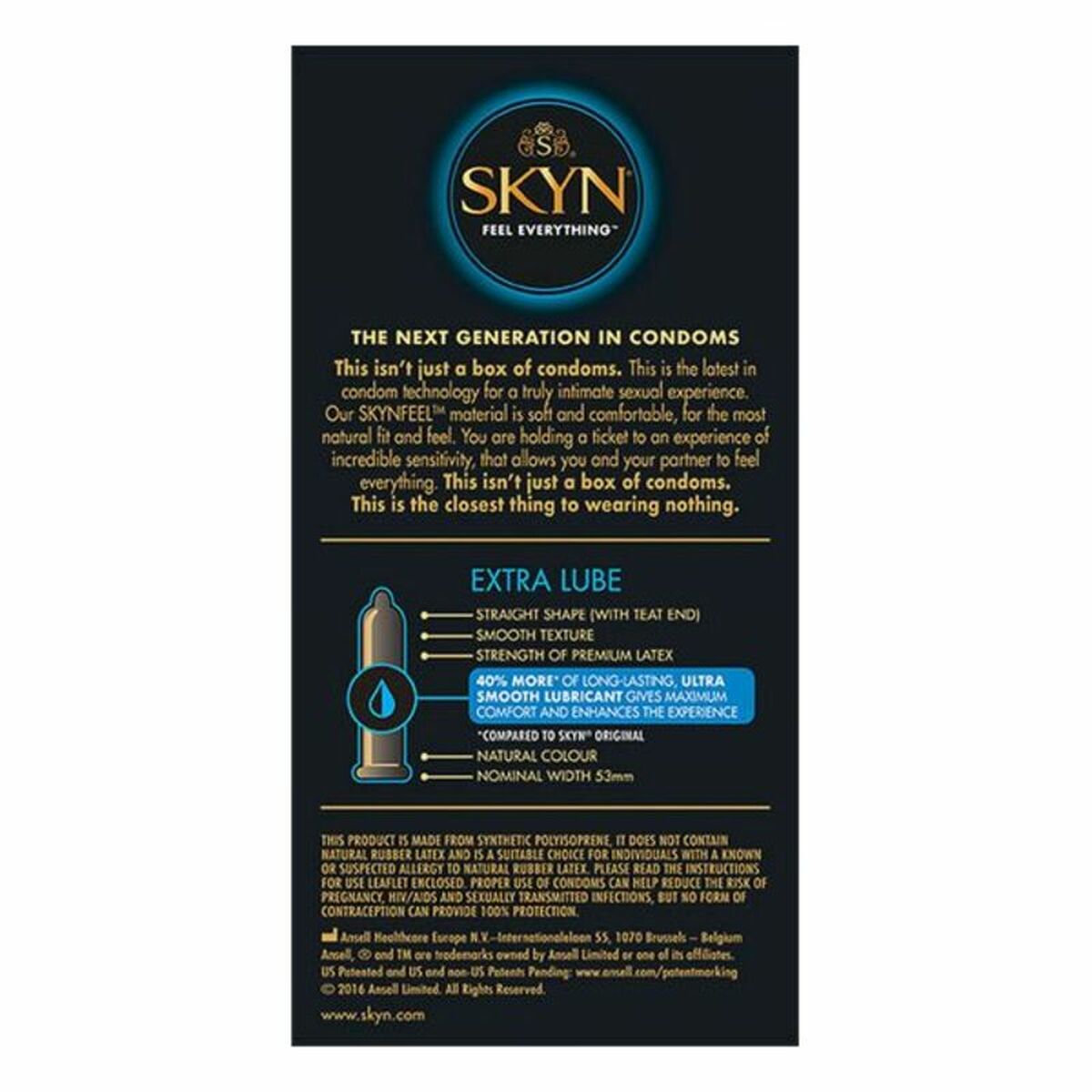 Preservativos Manix Skyn Extra Lube 10 unidades sin látex veganos extra lubricados envío discreto