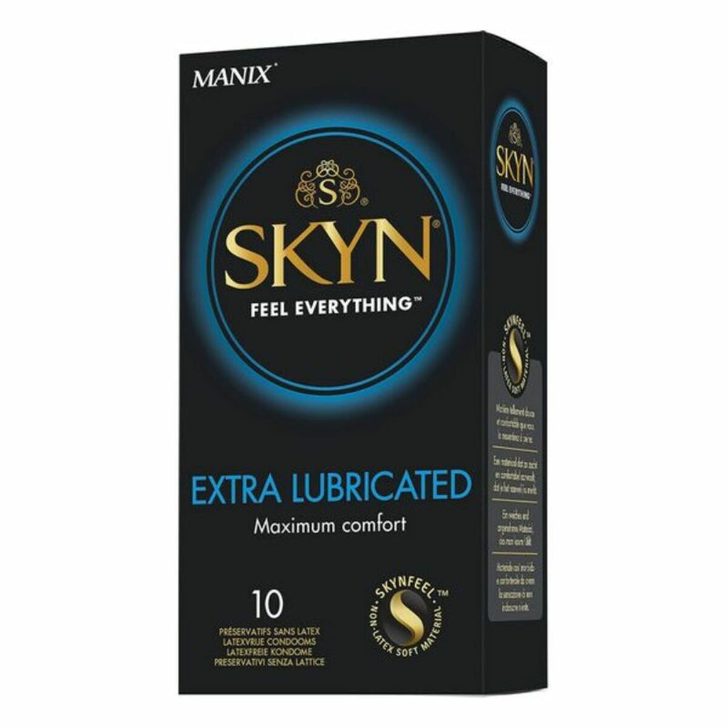 Preservativos Manix Skyn Extra Lube 10 unidades sin látex veganos extra lubricados envío discreto