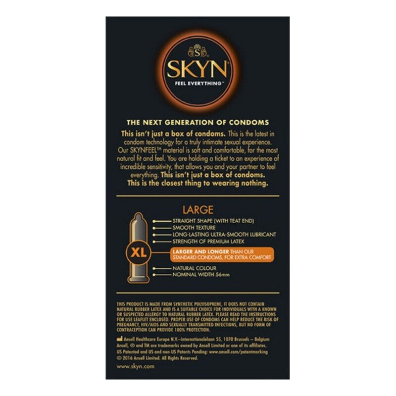 Preservativos Manix Skyn Feel Everything King Size 10 unidades sin látex veganos envío discreto