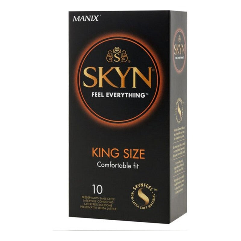 Preservativos Manix Skyn Feel Everything King Size 10 unidades sin látex veganos envío discreto