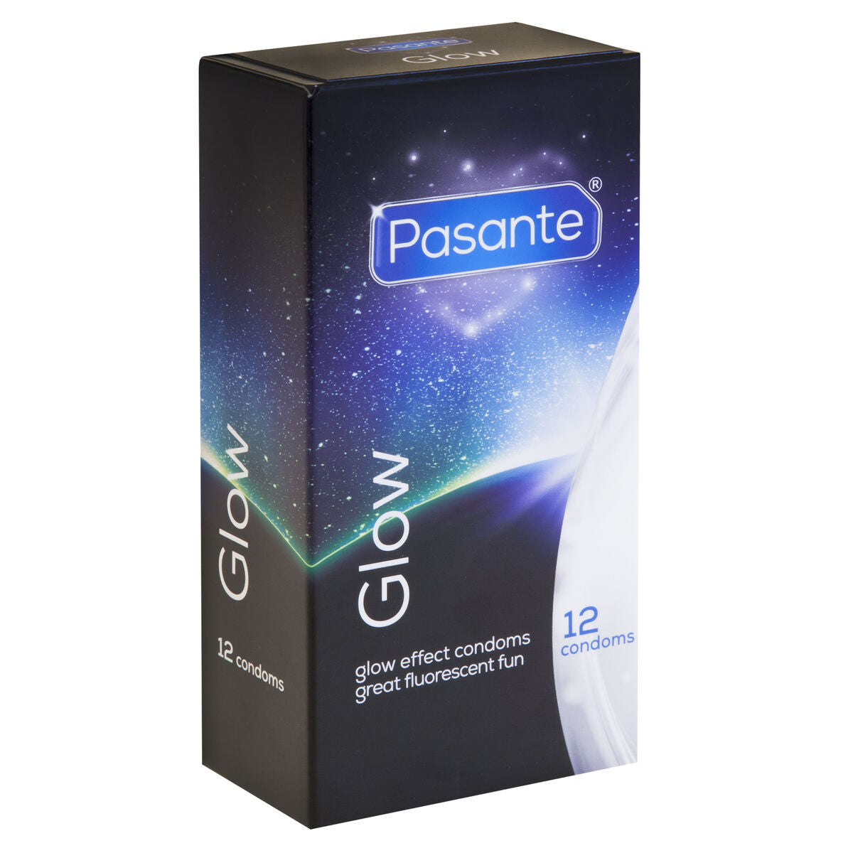 Preservativos Pasante Glow 12 unidades látex natural anatómicos envío discreto