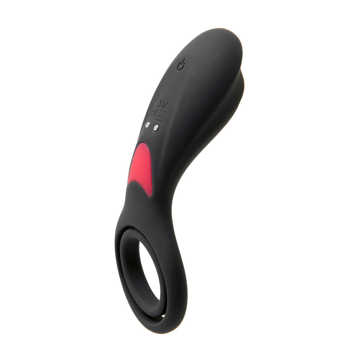 Anillo vibrador S Pleasures negro con 9 modos de vibración y diseño impermeable para estimulación íntima