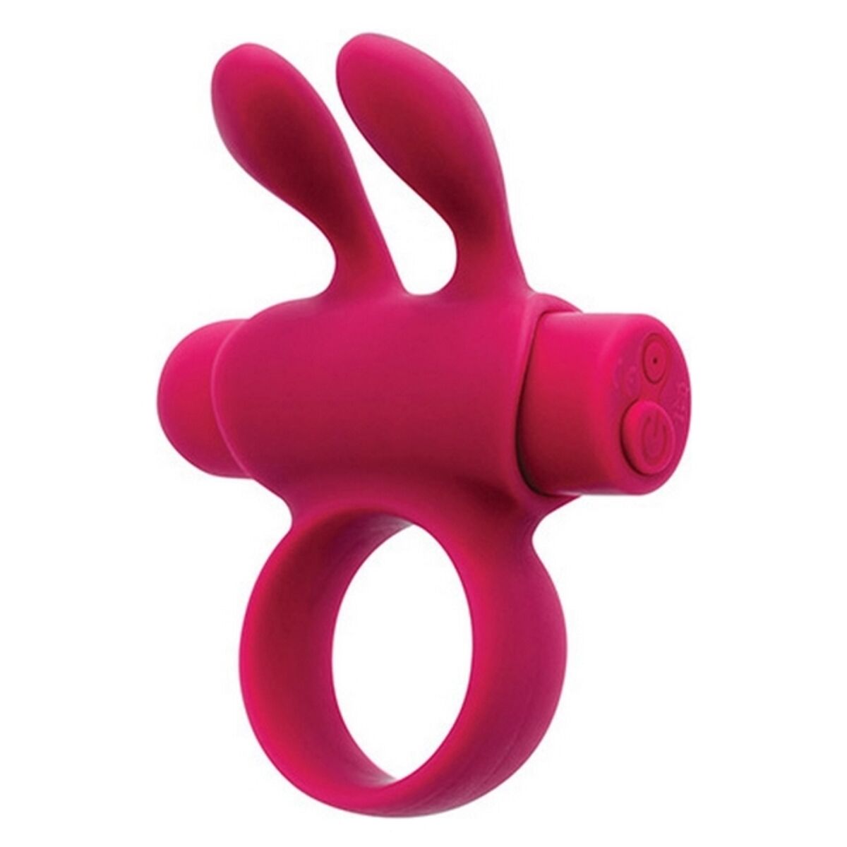 Anillo vibrador rosa S Pleasures Rabbit con forma de conejo, 5 modos de vibración, estimulación clitoriana y peneana