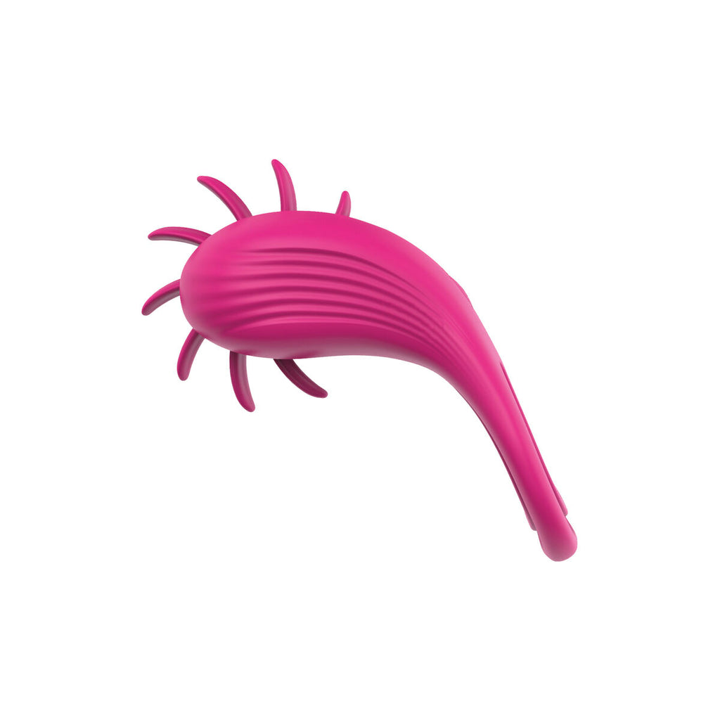 Anillo vibrador S Pleasures SuperFly rosa con doble estimulación, recargable y sumergible para placer íntimo en pareja