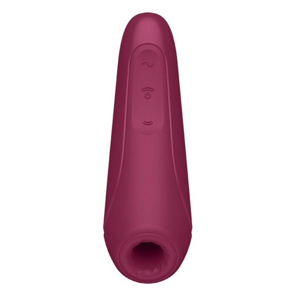 Satisfyer Curvy 1+ Burdeos succionador de clítoris silicona médica con app y 10 modos de vibración