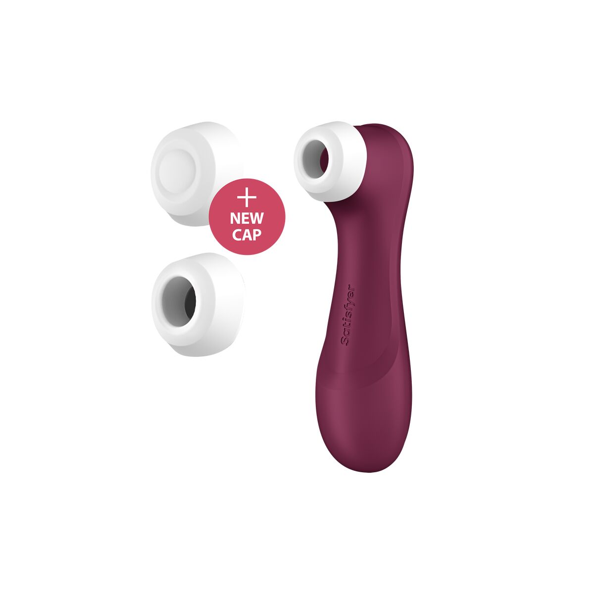 Succionador de clítoris Satisfyer PRO 2 Generation 3 rojo con ondas de presión, recargable y resistente al agua