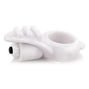 Anillo vibrador blanco The Screaming O Orbit con 3 velocidades y estimulación del clítoris