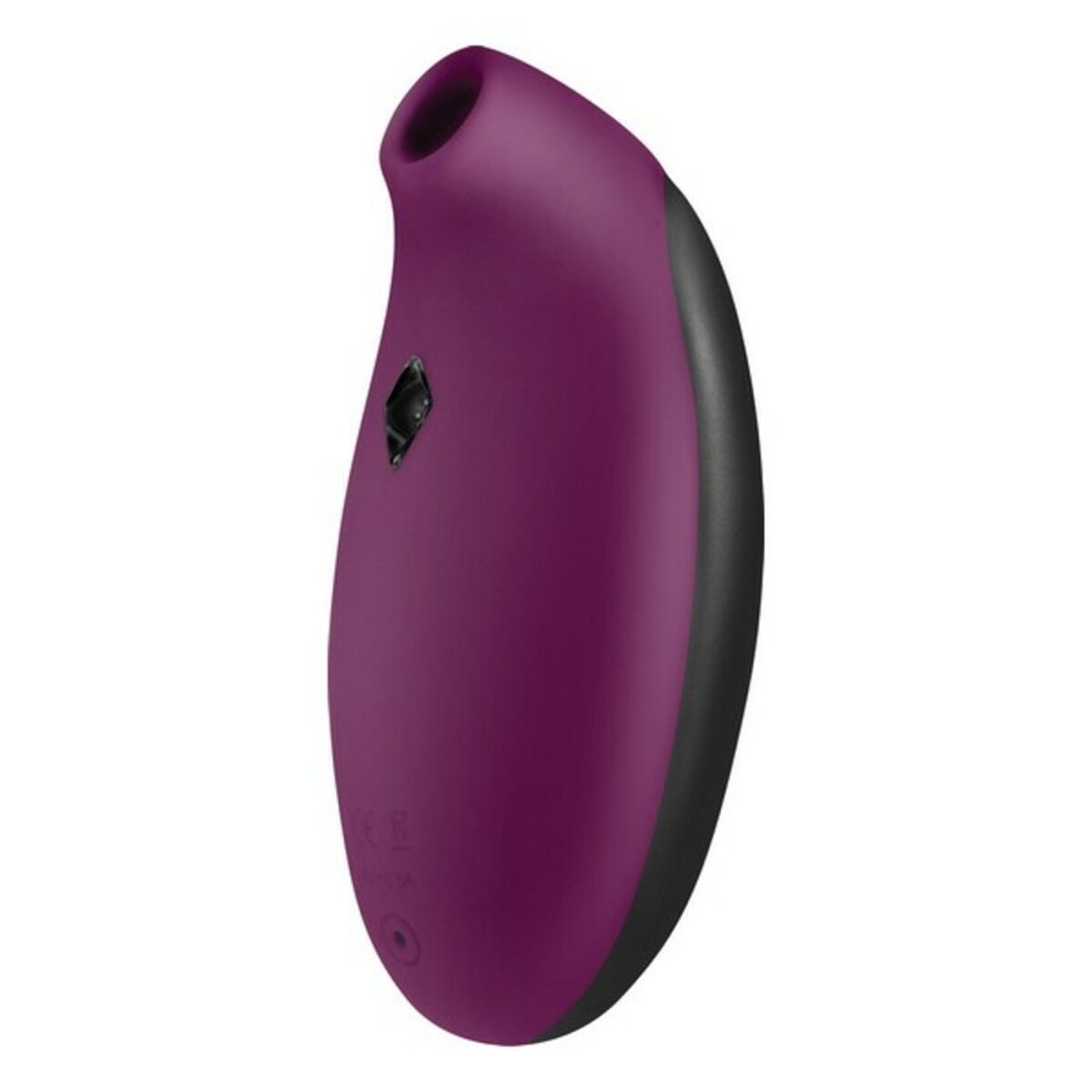 Succionador de clítoris S Pleasures negro y lila recargable por USB resistente al agua con 5 modos de vibración