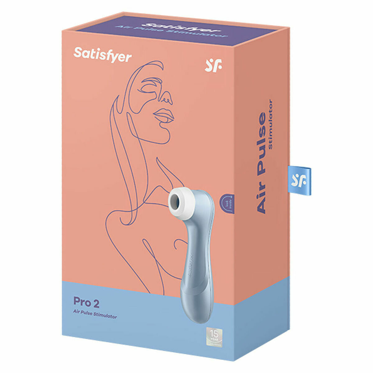 Succionador de clítoris Satisfyer Pro 2 Air Pulse Azul silicona médica recargable envío discreto