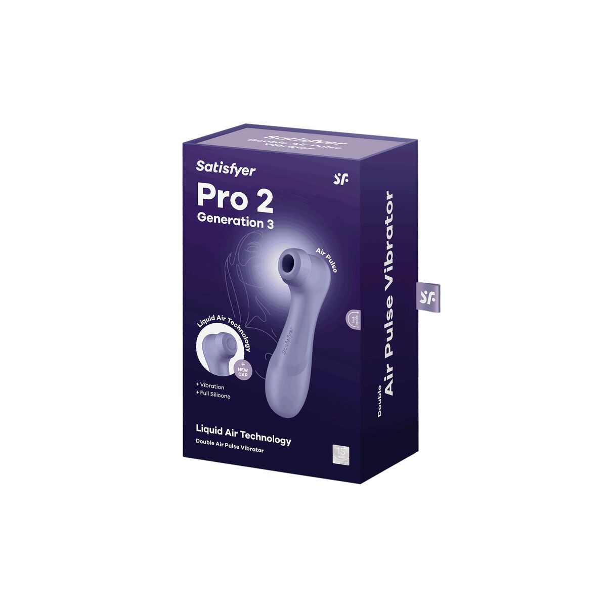 Succionador de clítoris Satisfyer Pro 2 Generation 3 Air Pulse color morado silicona médica envío discreto