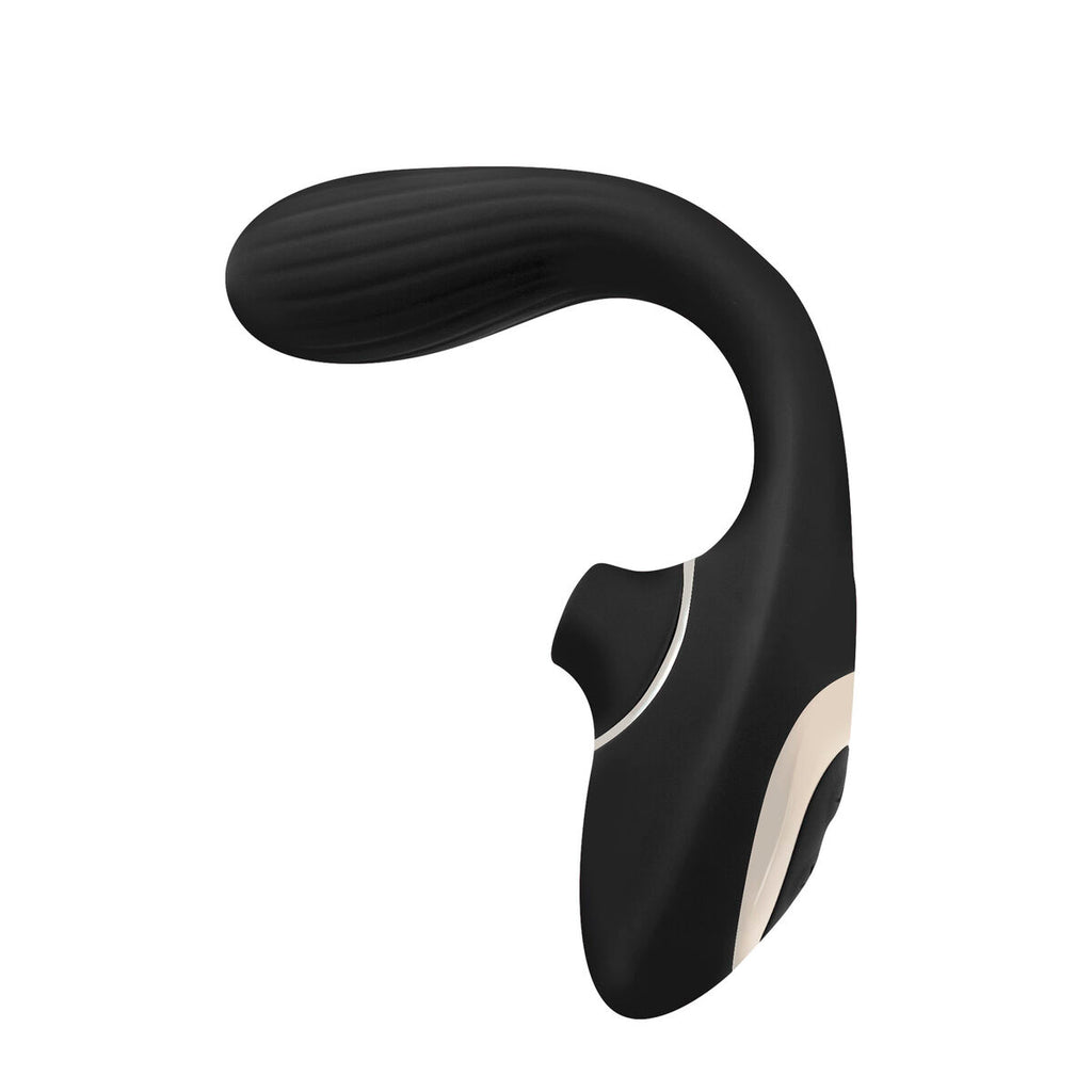 Succionador de clítoris S Pleasures Dual Suction negro, diseño elegante y silencioso, con tecnología de succión avanzada y materiales seguros para una estimulación precisa y placentera.