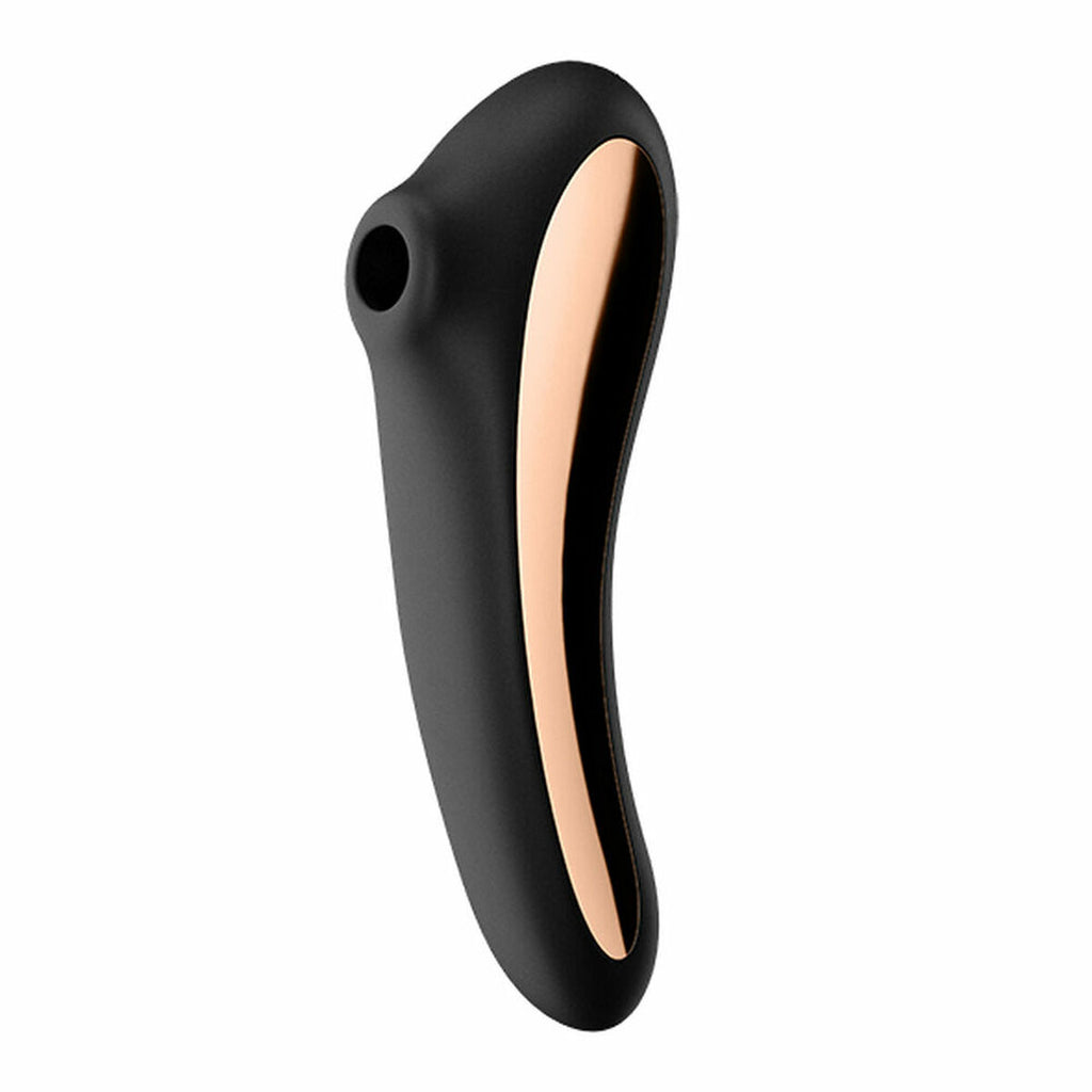 Succionador de Clítoris Satisfyer Negro con 11 modos de succión, silicona médica, resistente al agua y recargable por USB.