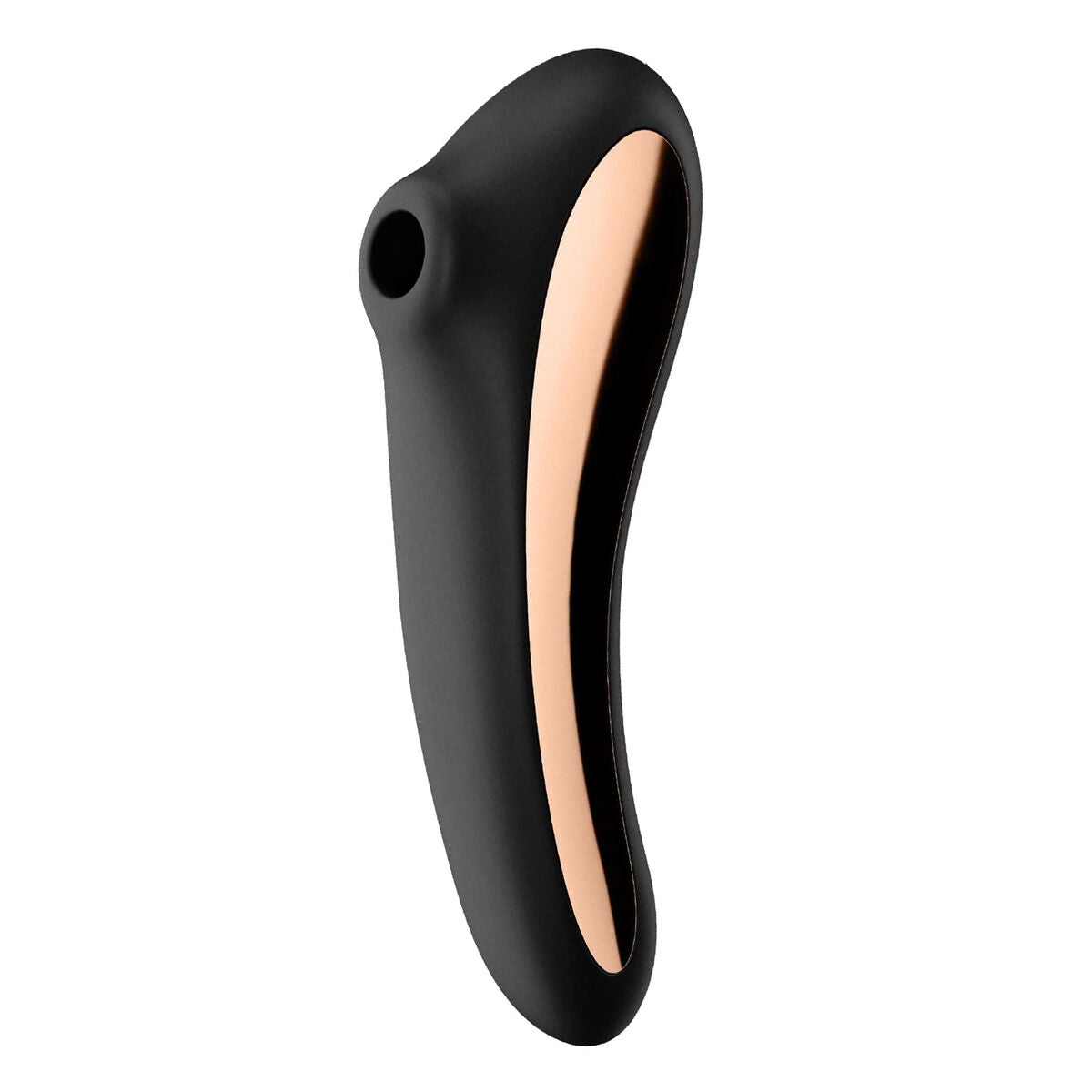 Succionador de Clítoris Satisfyer Negro con 11 modos de succión, silicona médica, resistente al agua y recargable por USB.